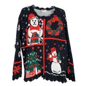 VINTAGE Christmas sweater ugly sweater holidays